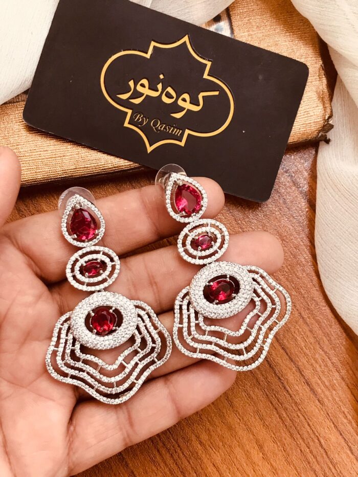 Ad Earrings Silver Plated